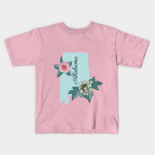 Alabama State Flower Kids T-Shirt
